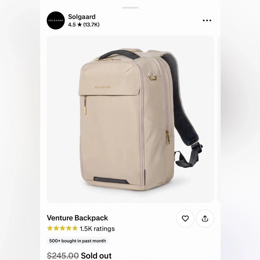 Solgaard Venture Backpack - Picture 2 of 2
